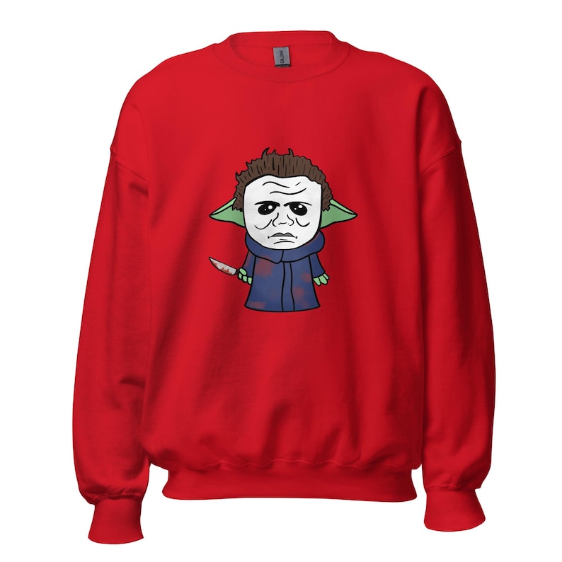 Baby Yoda x Michael Meyers Crewneck Sweatshirt (Halloween)