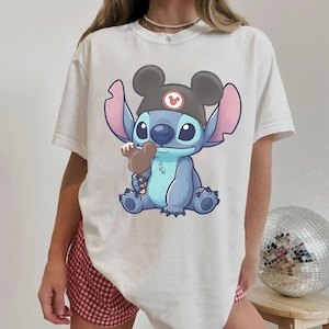 Stitch Mickey Ears Snack Tshirt Design, Magic Kingdom Family Matching (Digital Download) image 1