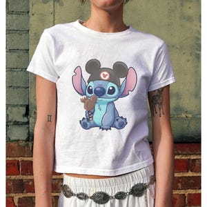 Stitch Mickey Ears Snack Tshirt Design, Magic Kingdom Family Matching (Digital Download) image 6