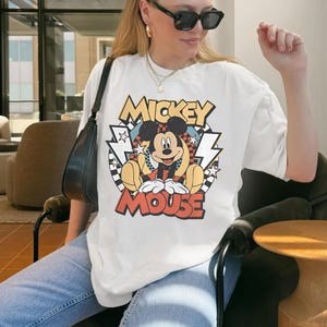 Vintage Mickey Mouse Shirt Design, Disney Mickey 1928 Png, Retro Mickey Png, Disney Trip, Checkered Mickey Digital Download image 5