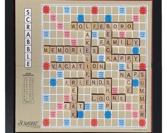 Scrabble Board, Personalizable, Framed, Great Gift Idea, Mother's Day, Holiday gifts, Birthdays, Weddings, and Anniversaries Use code SAVE20