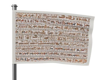 Tapiz de Bayeux Bandera de la invasión normanda / 1066 Estandarte de batalla histórico