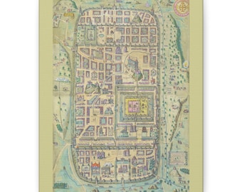 Impresión en lienzo de Jerusalén en tiempos de Cristo