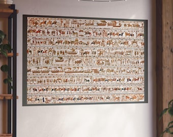 El tapiz de Bayeux en una imagen Impresión de bellas artes / Imagen de la conquista normanda
