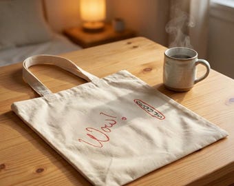 Wow Signal 1977 SETI Tote Bag / Diseño de señales de radio astronómicas