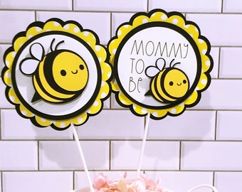 Mommy to Be, Bee Baby Shower, Bee Centerpiece Picks