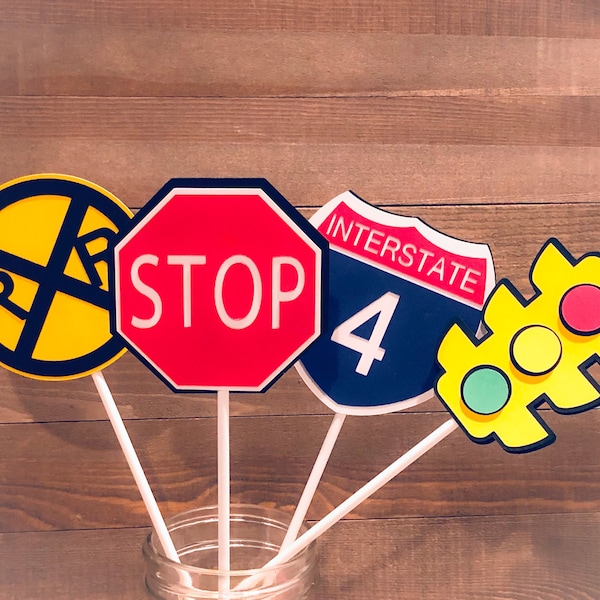 Traffic Signs Centerpiece Picks