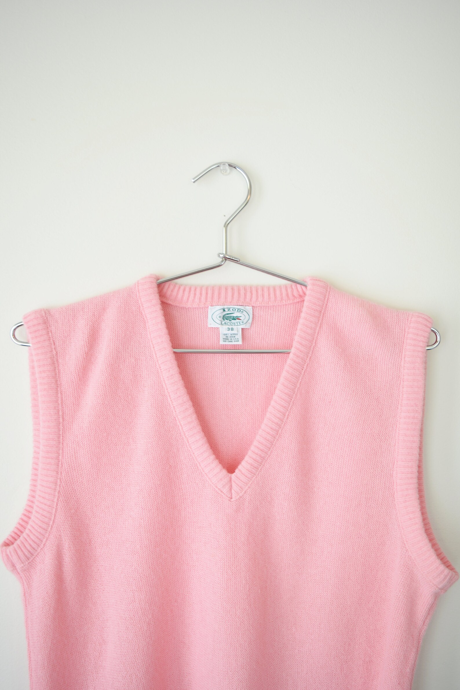 pink sweater vest womens