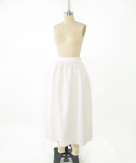 Ralph Lauren Country Matelassé Skirt XS / White F… - image 6