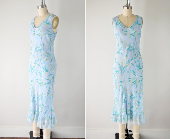 Vintage Silk Slip Dress Lg / Bias Cut Slip Dress L