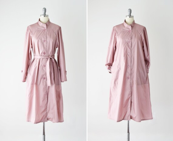 Dusty Rose Trench Coat Sm / Pink Trench Coat / Bel