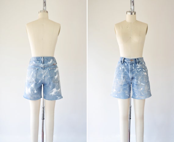 Paint Splatter Shorts L / 31 in Waist / Cutt Off J