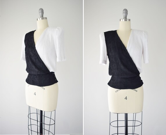 Plisse Pleated Blouse Sm / Crinkle Pleated Blouse