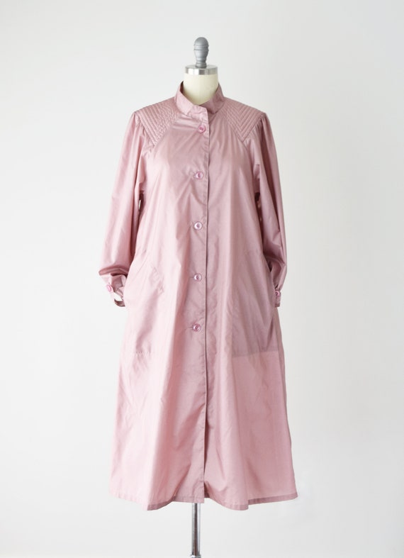 Dusty Rose Trench Coat Sm / Pink Trench Coat / Be… - image 4