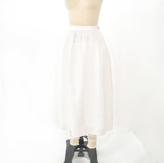 Ralph Lauren Country Matelassé Skirt XS / White F… - image 9