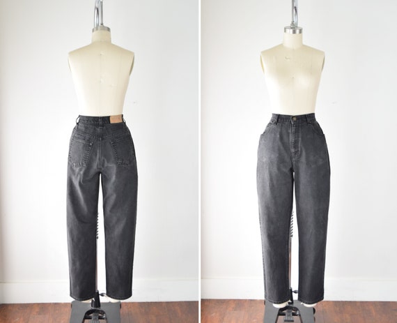 90s Liz Wear Faded Black Jeans Women 28W / Cropped