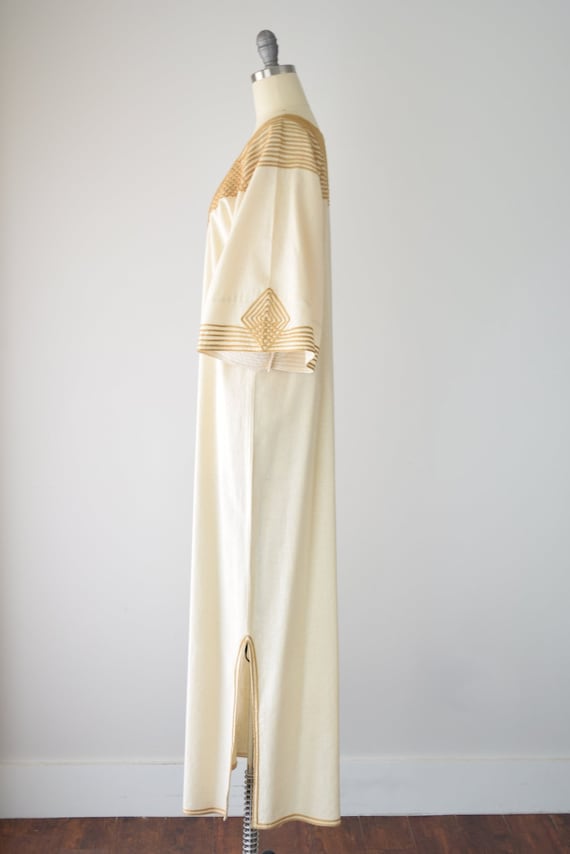 Beige Kaftan Sm Med / Embroidered Kaftan / Full L… - image 3