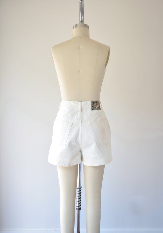 White High Waist Shorts 29 in / 29 Inch Waist Sho… - image 4