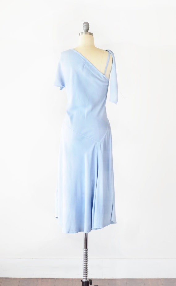 90s Bias Cut Midi Dress Sm / Blue Sleeveless Midi… - image 2