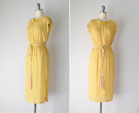 etsy yellow dress