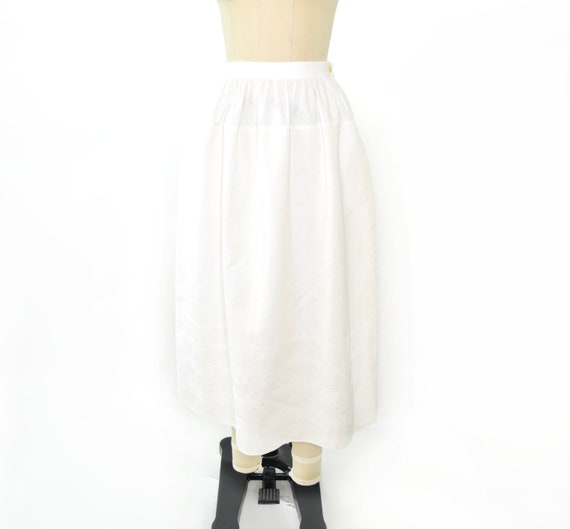 Ralph Lauren Country Matelassé Skirt XS / White F… - image 10