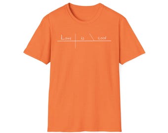 EDIFY Orange Love Is Cool Unisex Softstyle T-Shirt