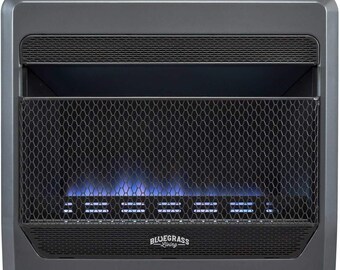 Bluegrass Living B30TNB-BB Ventless Natural Gas Blue Flame Space Heater with Thermostat Control, 30000 BTU, Heats Up to 1400 Sq. Ft.02