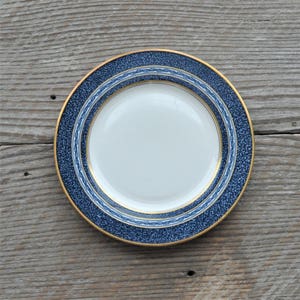 3 Theodore Haviland - Mosaic - Cobalt Blue - Bread Butter Plate, Mismatched China, Wedding, Bridal Tea Party, Easter Dinner, Shabby, Chic