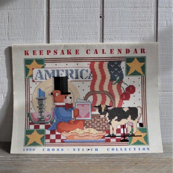Keepsake Cross Stitch Calendar Etsy