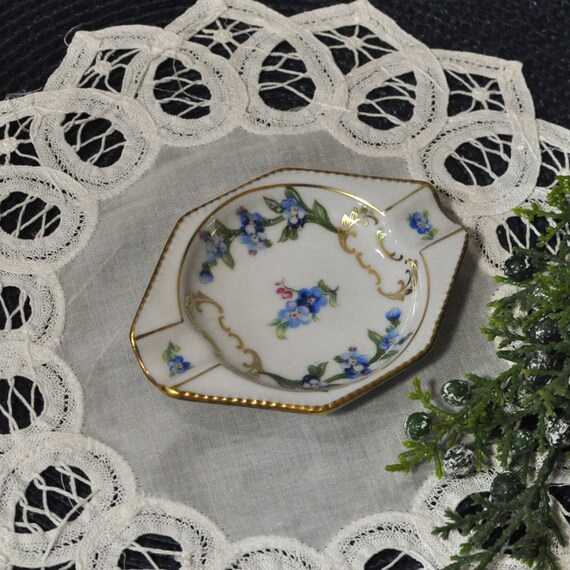 Bavaria Schumann Ring Dish, Ashtray, Forget Me No… - image 4