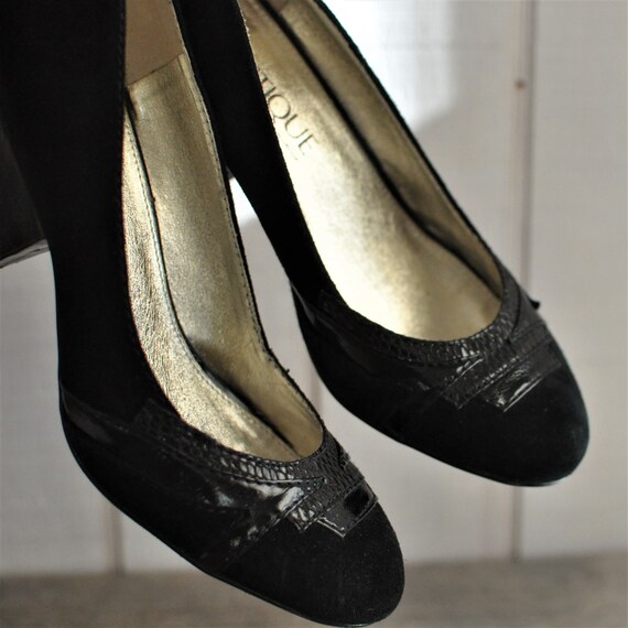 Sam Edelman Boutique High Heel Shoes, Black Suede… - image 9