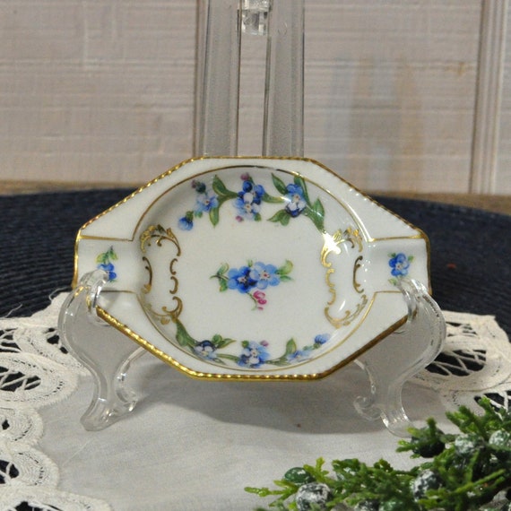 Bavaria Schumann Ring Dish, Ashtray, Forget Me No… - image 2