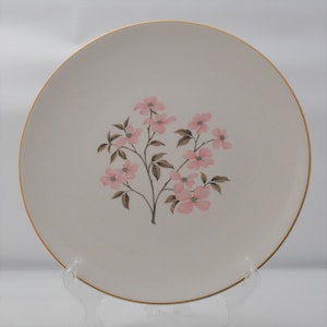 Knowles - Pink Dogwood - Designed by Kalla - Dinner Plate, Bridal Shower, Tea Party, Wedding Dinner, Mother Gift, Mismatched China, Luncheon