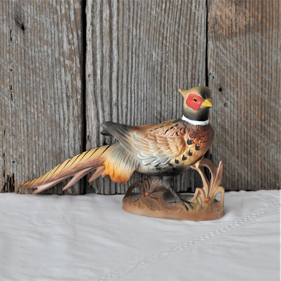 Inarco Cleveland Ohio King Necked Pheasant Figurine Bird Etsy