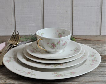 Theodore Haviland New York, Pink Spray, 5 Piece Place Setting