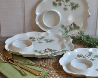 Craftsman China Snack Tea Plate 403, Pine Needles, Plate Only, Bridal Tea Party, Replacement, Mismatched Dishes, Pastry, Dessert Plates