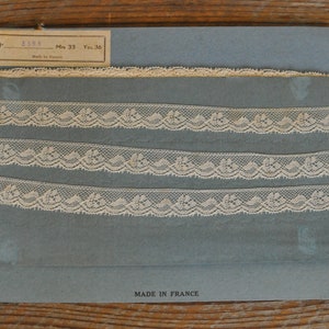 36 Yards Vintage French Lace, Trim, Original Packaging, Floral, #5595, Creamy, Ivory, Beige, DIY Sewing, Wedding, Heirloom, Bridal, Apparel