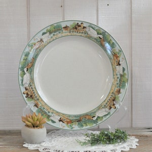 Studio Nova, Country Inn, Y2243, Round Platter, Chop Plate, Serving, Farm, Ducks, Farmhouse Country Kitchen Decor, Replacement, Tablesetting