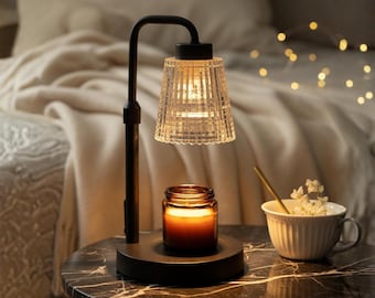 Dimmable Candle Warmer Lamp, Adjustable Timer, Wax Melt Warmer, Cozy Home Decor