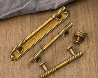 Antique Brass Cabinet Pull Handle with Backplate/Vintage Retro Zinc Alloy drawer Knobs