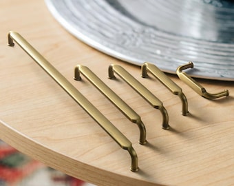 Tiradores de gabinete de aleación de zinc y latón antiguo vintage / Tiradores de cajón de bronce champán / Tiradores y perillas de cajón de gabinete de cocina retro