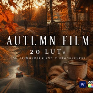 20 Autumn Film LUTs – Cinematic Color Grading for Video Creators (Digital Download)