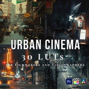 Urban Cinema LUT Pack (30 LUTs) – Cinematic Street & City LUTs for Filmmakers (Premiere Pro, Final Cut, DaVinci Resolve)