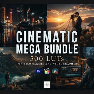 Cinematic LUT Mega Bundle – 250 Color Grading Presets (Digital Download)