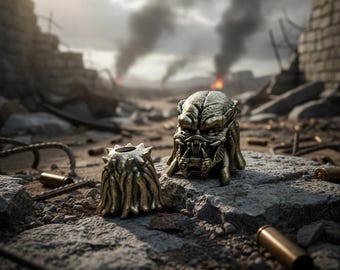 Cuenta EDC de latón para cordón de cuchillo personalizado / Amuleto de paracord de cobre hecho a mano / Accesorio de uso diario / Regalo para él