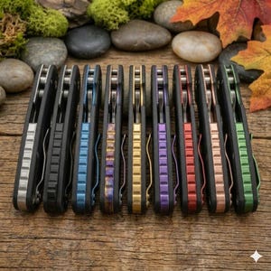 Titanium Backspacer for Spyderco Paramilitary 2 (C81) | Back Keel Ridge Design | Custom Spine Mod