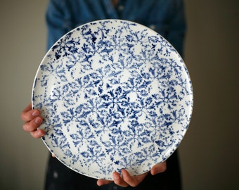 Large ceramic plate - Cheese ceramic plate - Serving ceramic plate / Plateau de fromage - plateau de service- artetmanufacture