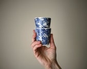 Espresso pour deux/ Espresso for two/ blue porcelain cup