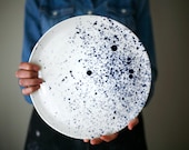 Large ceramic plate - Cheese ceramic plate - Serving ceramic plate / Plateau de fromage - plateau de service/ artetmanufacture