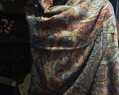 Nemesis Vintage Paisley Brocade Pashmina Scarf Wrap shawl